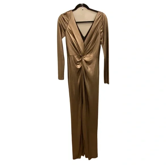 Marchesa | Dresses | Marchesa Notte Gold Gown | Poshmark
